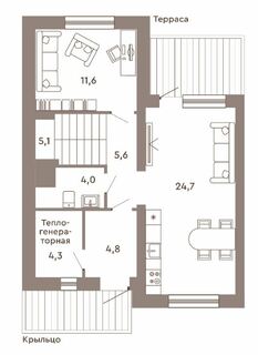 Таунхаус 4-комнатная